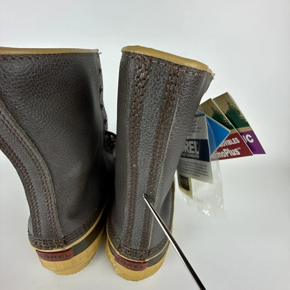 Vintage Sorel Caribou Winter Snow Boots‎ Mens 7 Arctic Pac Chocolate Canada New